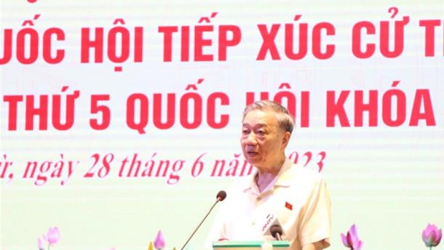 Bộ trưởng Tô Lâm tiếp xúc cử tri huyện Phù Cừ, tỉnh Hưng Yên